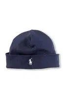 Bavlněná čepice Polo Ralph Lauren tmavomodrá barva, z tenké pleteniny, 320552454003