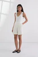 Kraťasy Karl Lagerfeld dámské, béžová barva, high waist, A3W10097