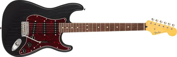 Fender MIJ LE Raw Ash Stratocaster BLK (rozbalené)