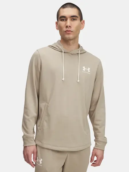 Pánská mikina Under Armour UA Rival Terry LC HD-BRN - Pánské
