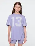GAP Dětské oversize tričko Varsity - Holky