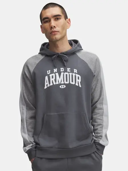 Pánská mikina Under Armour UA Rival Flc CB Hood-GRY - Pánské