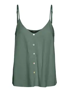 VERO MODA Top 'VMMymilo'  tmavozelená