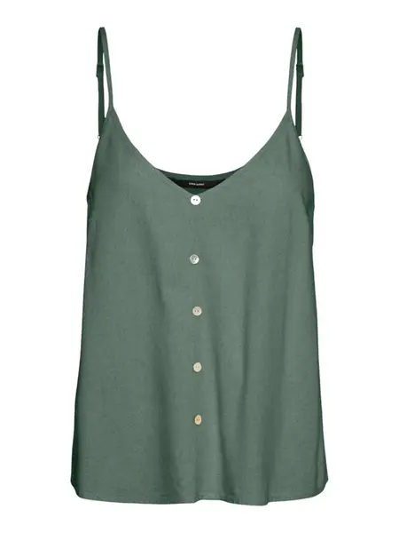 VERO MODA Top 'VMMymilo'  tmavozelená