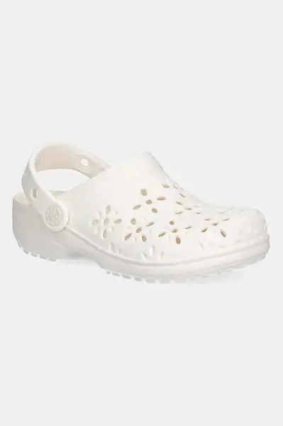Pantofle Crocs CLASSIC FLORAL CUT OUT CLOG KIDS