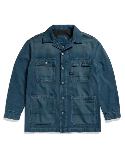 G-STAR Prechodná bunda  modrá denim
