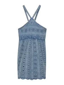 Pull&Bear Letné šaty  modrosivá