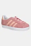 Dětské semišové sneakers boty adidas Originals GAZELLE růžová barva, JP5547