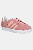 Dětské semišové sneakers boty adidas Originals GAZELLE růžová barva, JP5547