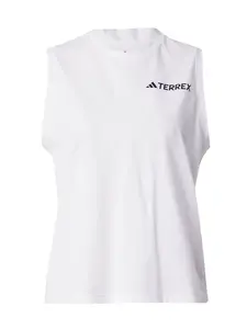 ADIDAS TERREX Športový top  čierna / biela