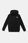 Dětská mikina The North Face TEEN SIMPLE DOME HOODIE černá barva, s kapucí, hladká, NF0A8AXVJK31