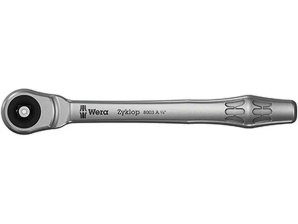Wera 004003 Ráčna Zyklop Metal 8003 A průch.čtyřhran, upínací část 1/4"