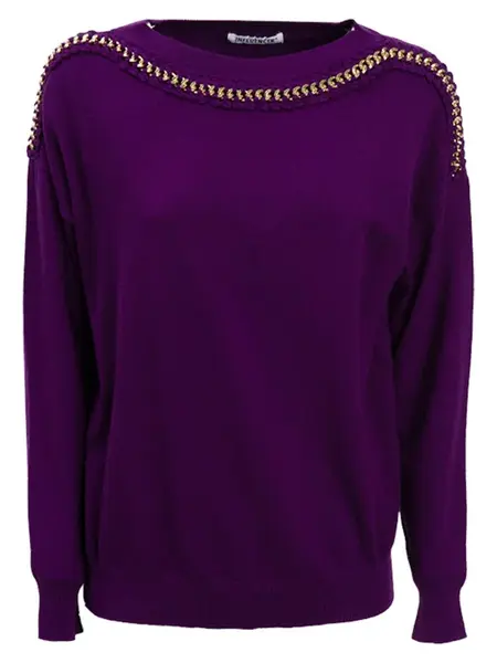 Influencer Sveter  baklažánová