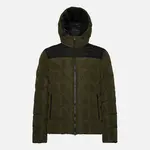 Dark green men's jacket Geox Magnete Hoojkt - Men