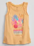 GAP Dětské tílko ruffle graphic tank - Holky