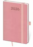 Diář 2026 týdenní kapesní Print Pop - růžová