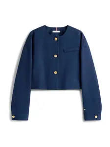 TOMMY HILFIGER Blejzer  tmavomodrá