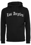 Mister Tee Mikina 'Los Angeles'  čierna / biela