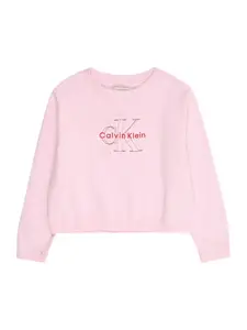 Calvin Klein Jeans Sveter  ružová / červená