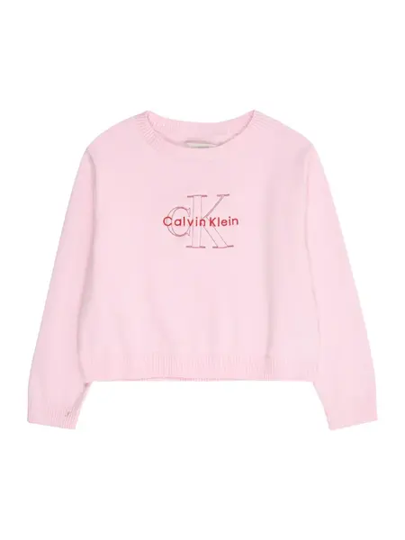 Calvin Klein Jeans Sveter  ružová / červená