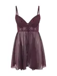 LASCANA Negližé  baklažánová / bordová