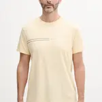 Tričko Tommy Jeans žlutá barva, s potiskem, DM0DM20779