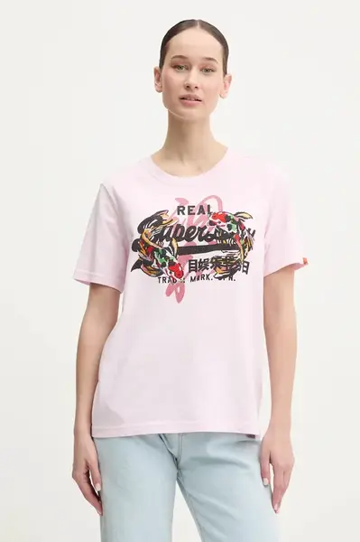 Bavlněné tričko Superdry