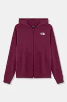 Dětská bavlněná mikina The North Face FZ OVERSIZE LIGHT HOODIE
