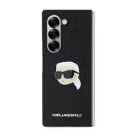 Zadní kryt Karl Lagerfeld PU Saffiano Monogram Karl Head pro Samsung Galaxy Z Fold6, černá