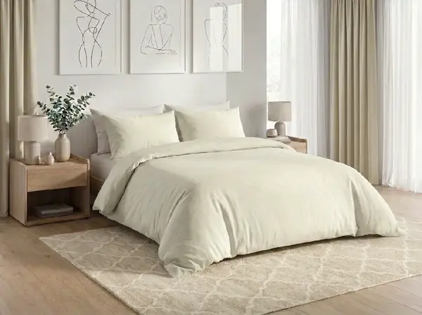 Bavlnené obliečky CALMORA svetlo béžové Rozmer obliečky: 70 x 90 cm | 140 x 200 cm