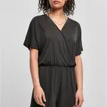 Women's short modal jumpsuit in black