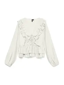 VERO MODA Blúzka 'VMZoey'  šedobiela