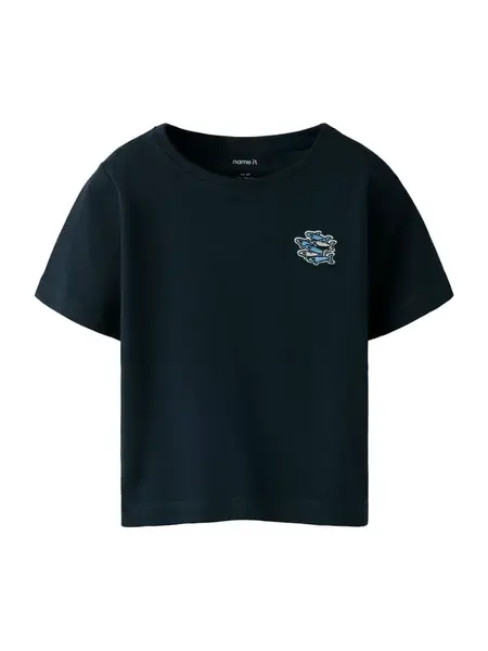 NAME IT Tričko 'NMMFRANK'  modrá / tmavomodrá / sivá