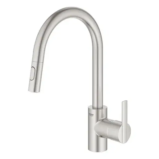 Grohe Feel drezová batéria s vyťahovacou spŕškou, 2 prúdy supersteel 31486dc1 G31486DC1