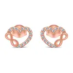 Brilio Silver Půvabné pozlacené náušnice srdíčka EA359R