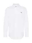 WRANGLER Košeľa 'LS SHIRT'  modrá / biela