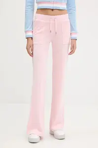 Juicy Couture teplákové nohavice dámske LAYLA POCKET LR