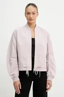 Bomber bunda BOSS Orange C_Pirosa růžová barva, přechodná, 50540991