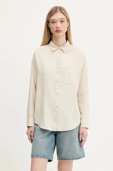 Lněná košile Hollister Co.