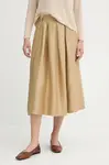 Sukně s příměsí lnu La Petite Française JOSEPHINE