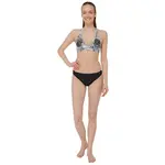 AQUOS TOFIFA Dámske dvojdielne plavky, sivá, veľkosť