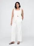GAP Linen Straight Trousers - Women's