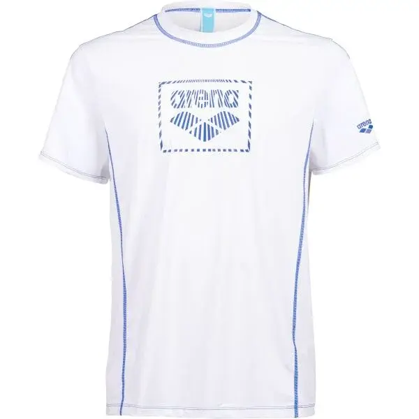 Arena S/S SWIM SHIRT Pánske UV tričko, biela, veľkosť