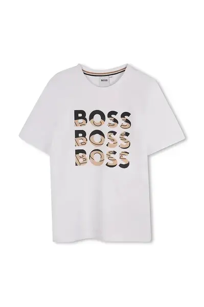 Dětské bavlněné tričko BOSS
