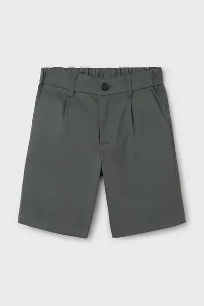 Dětské kraťasy Mayoral slim zelená barva, 6201