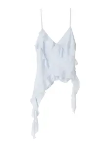 Bershka Top  pastelovo modrá