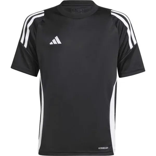 adidas TIRO24 JERSEY Y Chlapecký fotbalový dres, černá, velikost
