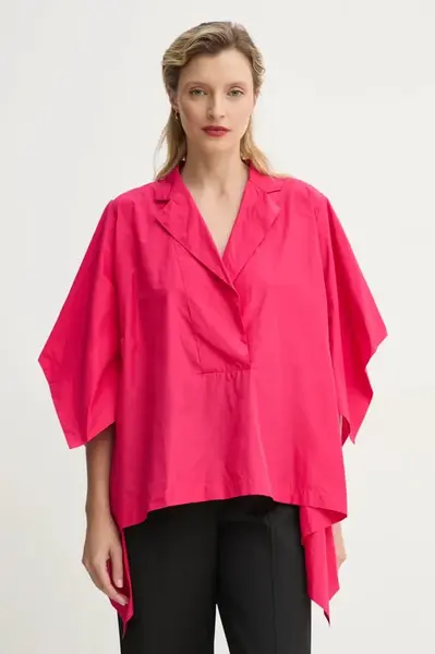 Halenka MMC STUDIO dámská, růžová barva, hladká, MINA