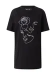 Merchcode Tričko 'One Line Rose'  čierna / biela