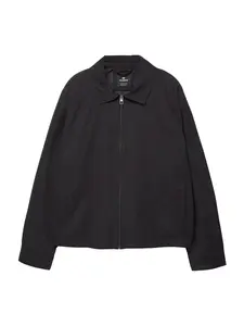 Pull&Bear Prechodná bunda  čierna